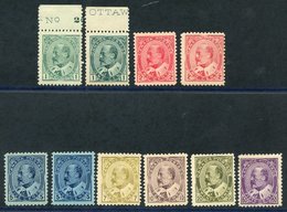 1903 KEVII Basic Set + Extra 1c, 2c, 5c Shades, 50c Gum Thins O/w Fine M, SG.173/187. (10)  Cat. £1140 - Sonstige & Ohne Zuordnung