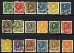 1911-22 KGV Set M, SG.196/215 & 1922-31 Set M Or Part O.g. SG.246/255. Cat. £400+ (18) - Autres & Non Classés