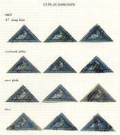 Collection On Pages Of Used Triangulars, 1853 1d (6) 1855 4d (4) 1857 1d (4) 1858 6d (6) & 1s (8) 1862 6d (2) 1863 1d (7 - Sonstige & Ohne Zuordnung