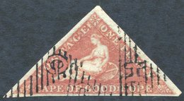 1853 1d Brick-red On Slightly Blued Paper, FU Example, Good Margins & Crisp Cancellation, SG.3. - Autres & Non Classés