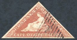 1853 1d Brown-red On Slightly Blued Paper, FU Example, Good Margins, Light Cancel, SG.3a. - Autres & Non Classés