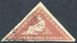 1857 1d Brick-red On Cream Toned Paper, Good To Large Margins, Light Cancel, SG.5. - Autres & Non Classés