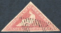 1855 1d Deep Rose-red, Good Margins, Light Crisp Cancel, SG.5b. - Autres & Non Classés