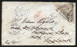 1859 Envelope To Bath, England, With A 6d Pale Rose-lilac (SG.7) Tied By A Triangular Cancel. A Cape Town JA.20.1859 Can - Sonstige & Ohne Zuordnung