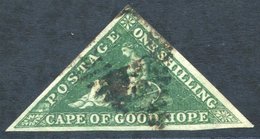 1859 1s Deep Dark-green, U With Large Margins, SG.8b. - Other & Unclassified