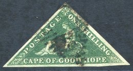 1859 1s Deep Dark-green, U With Large Margins, SG.8b. - Autres & Non Classés