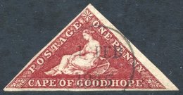 1864 1d Deep Carmine-red, Clear To Large Margins, Light Central 1.FEB.1865 Cancel, SG.18. - Other & Unclassified