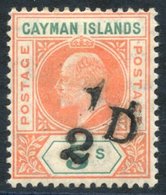 1907 ½d On 5s Salmon & Green M, SG.18, Cat. £300. - Other & Unclassified