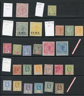 1887-1954 M Collection On Black Stock Leaves Incl. 1887 1r.12 Dull Rose, 1898 1r.50 On 2r.50, 2r.25 On 2r.50 (spot On Qu - Sonstige & Ohne Zuordnung