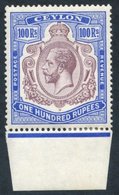 1921-32 100r Dull Purple & Blue, Fresh M Lower Marginal Example, SG.360. (1) Cat. £2500 - Other & Unclassified