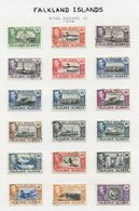 1878-1963 VFU Collection On Leaves Incl. QV Vals To 9d, KEVII To 1s, 1933 Centenary Set To 6d, 1935 Jubilee, 1912 To 1s, - Other & Unclassified