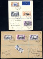 1945 Reg Airmail Cover To Windermere, Franked 2/6d, 5s, 10s & £1, Each Tied By A Superb P.S C.d.s, Another Cover Reg To  - Other & Unclassified