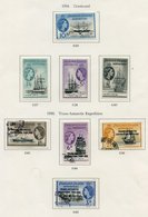 1944-82 M & U Collection In A Printed Album Incl. 1944 S. Georgia & S.Orkney Sets Of Eight M, Graham Land Set VFU, 1954  - Other & Unclassified