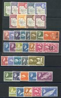 1948 Thin Map Set M, SG.G9/16. South Georgia 1963-69 Set To First £1 UM, SG.1/15, 1971 Surcharge Set UM, SG.18/31a. (39) - Other & Unclassified