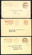 1930's Proof Meter Strikes & Covers (15). Three Covers To USA With 3d Suva Meter Stamps & 7 Proof Strikes Of ½d, 1½d (2) - Sonstige & Ohne Zuordnung