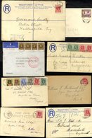 1902-47 Covers Or Cards (11) KEVII To KGV Incl. 1902 PPC With 1d Cancelled RECEIVED GAMBIA D/stamp, Size 'H', 1920 2d Re - Autres & Non Classés