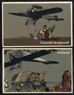 1918 Publicity Postcards For Continental Tyres (7 Different). - Otros & Sin Clasificación