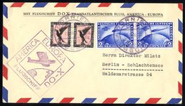 1932 Do X Cover Franked 1m Air Pair & 2m South America Zeppelin X 2 (Mi. 500E Each), Tied Dornier Double Ring D/stamp &  - Otros & Sin Clasificación