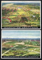 1936 Berlin Olympics - Four Different Coloured Cards. - Altri & Non Classificati