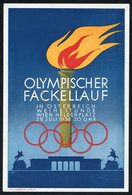 1936 Berlin Olympics - Three Attractive Coloured Cards. - Autres & Non Classés