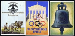 THIRD REICH Collection Of Propaganda Cards, Covers & Photographs Written Up On Leaves In Protectors In A Ring Binder. No - Otros & Sin Clasificación
