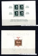 MISCELLANEOUS Range On Hagner Leaves Incl. Third Reich Period M/Sheet (6), East Germany M/Sheet 1955 Engels M/Sheet Impe - Sonstige & Ohne Zuordnung