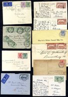 KGV Covers Or Cards (44), Incl. WWI Censored Mail And War Tax, Paquebot, Slogan Advertising Cancels, Registered Mail Etc - Other & Unclassified