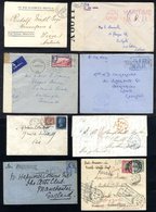 1851-1945 Covers Or Cards (22) Incl. 1903 Official Paid Folded Letter, Paquebot Cancels, US Ship Mail Cancelled In Gibra - Altri & Non Classificati