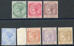 1886-87 CCA Set Fine M SG.8/14. (7) Cat. £600 - Other & Unclassified