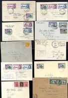 KGV-QEII Accumulation Of Covers With Excellent Small Village Postmarks, Also Two Covers With New Zealand Stamps Cancelle - Autres & Non Classés