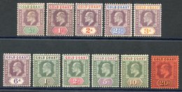 1902 CCA Set, Fine M, SG.38/48. Cat. £480 (11) - Autres & Non Classés