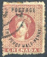 1881 P.14½ 2½d Rose-lake U Example Showing The 'PENCF' Variety, SG.22d. (1) Cat. £180 - Other & Unclassified