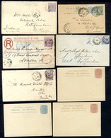 1887-1902 Small Collection Of QV Covers & Postal Stationery, Six Envelopes, One At 4d Rate, The Others At 2½d, Two Used  - Altri & Non Classificati