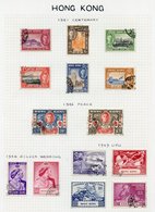 1862-1982 FU Collection On Leaves Incl. 1863 6d U Shanghai Type A, KEVII To $1, KGV To $2, 1935 Jubilee, 1938-52 Set, 19 - Altri & Non Classificati