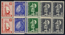 1939 New York World's Fair Set In Fine M Blocks Of Four (2x UM In Each Block), SG.238/41. (16) Cat. £220 - Altri & Non Classificati