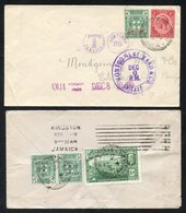 1919 Covers (5) To Montgomery Ward In Chicago, All Having Either ½d Or 1½d WAR TAX Stamps. - Autres & Non Classés