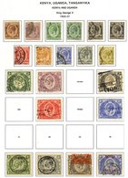 1903-75 M 7 U Ranges On Printed Leaves Incl. E. Africa & Uganda, 1903 CCC 2s (fiscal), 1912-18 To 1s U, K.U.T 1922-27 To - Sonstige & Ohne Zuordnung