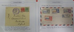 1891-1946 Range Of Ten Covers Neatly Written Up On Leaves Incl. 1896 1d Postal Stationery Card To London, Cancelled Anti - Sonstige & Ohne Zuordnung