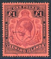 1928 £1 Purple & Black/red, Superb U Example Showing 'break In Scroll' At Right Side, SG.80a. (1) - Sonstige & Ohne Zuordnung