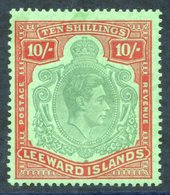1928 10s Bluish Green & Deep Red/green, UM Showing Variety 'missing Pearl' (HPF 49b), SG.113ca. (1) Cat. £1700 - Other & Unclassified