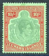 1928 10s Bluish Green & Deep Red/green, UM Showing Variety 'missing Pearl' (HPF 49b), SG.113ca. (1) Cat. £1700 - Autres & Non Classés