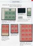 1938-51 KGV M/UM & VFU Selection Written Up On Leaves With Blocks Of Four Or Larger Incl. Varieties E.g. ½d Plate Block  - Sonstige & Ohne Zuordnung