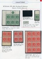 1938-51 KGV M/UM & VFU Selection Written Up On Leaves With Blocks Of Four Or Larger Incl. Varieties E.g. ½d Plate Block  - Autres & Non Classés