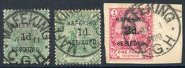 1900 1d On ½d SG.1/2 & 3d On 1d SG.3, All FU, Cat. £270. - Other & Unclassified