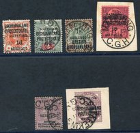 1900 1d On ½d SG.6, 6d On 2d SG.8, 6d On 3d SG.10, 1s On 4d SG.11, 3d On 1d SG.12 & 1s On 6d SG.14, All Used, The 1s On  - Altri & Non Classificati