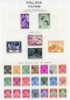 COLLECTION OF FU On Leaves Incl. F.M.S 1900 Tigers To $1, Johore 1948 Wedding, 1949 Set, 1949 UPU, Kedah 1912 To 50c, 19 - Other & Unclassified