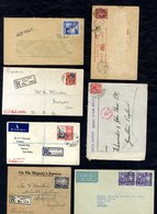 1880's-1950's Covers Or Cards (29), Some Higher Values On 'Kidderlin' Covers, Interesting 'Peninsular & Oriental Steam N - Sonstige & Ohne Zuordnung