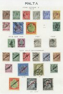 1882-1970's VFU Collection On Leaves Incl. 1885 To 1s, 1886 5s, 1899 Set, KEVII To 5s, 1914-21 To 5s, 1922 Self Govt Inc - Autres & Non Classés