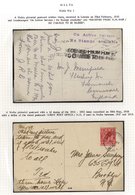 1915-17 Small Written Up Collection Of WWI Covers Incl. Three Red Cross 'On Active Service Medt' Covers In Black, Blue & - Other & Unclassified