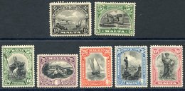 1926 Postage 1s & 5s M, SG.166 & 171, 1930 POSTAGE & REVENUE 1/6d, 2s, 2/6d, 3s & 10s M, SG.204/7 & 209. (7) Cat. £230 - Sonstige & Ohne Zuordnung
